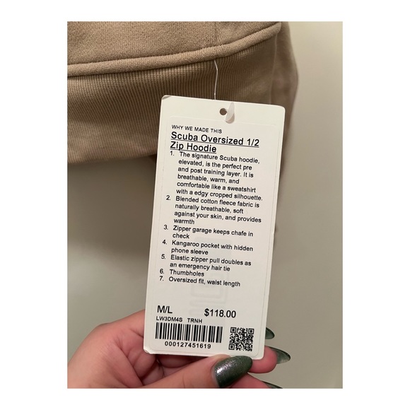 Lululemon Scuba Oversized 1/2 Zip in Trench - Picture 4 of 9